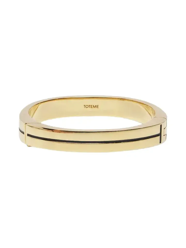 Signature enamel 24kt gold-plated bangle Signature enamel 24kt gold-plated bangle