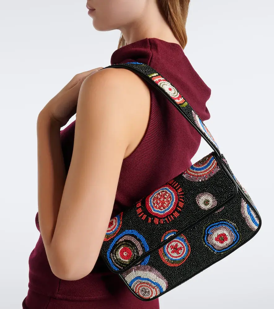 Staud Tommy Small beaded shoulder bag | Thumbnail 6