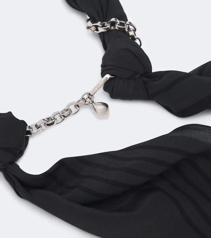 TOTEME Chain-detail silk scarf | Thumbnail 2 TOTEME Chain-detail silk scarf | Thumbnail 2