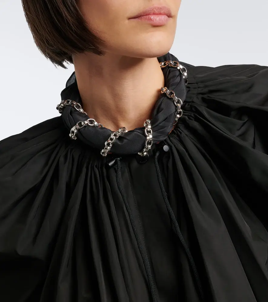 TOTEME Chain-detail silk scarf | Thumbnail 4 TOTEME Chain-detail silk scarf | Thumbnail 4