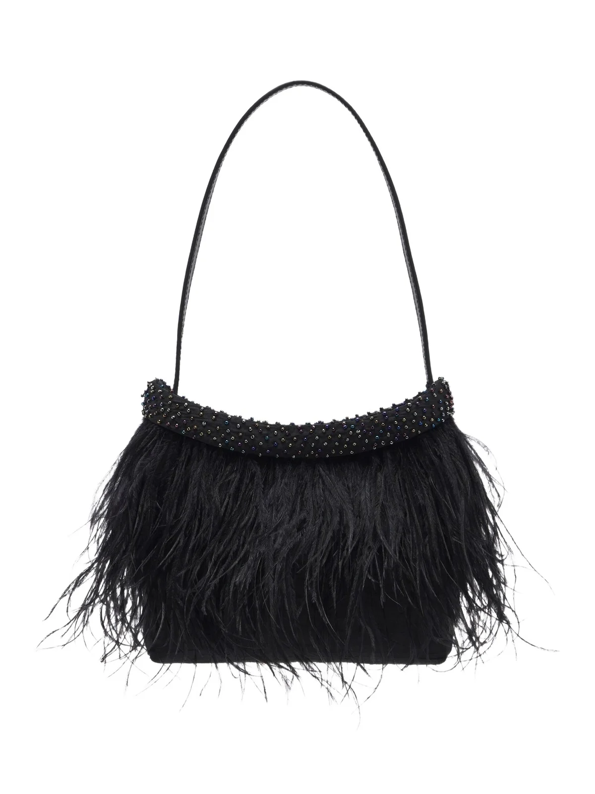 Winslow feather-trimmed shoulder bag Winslow feather-trimmed shoulder bag