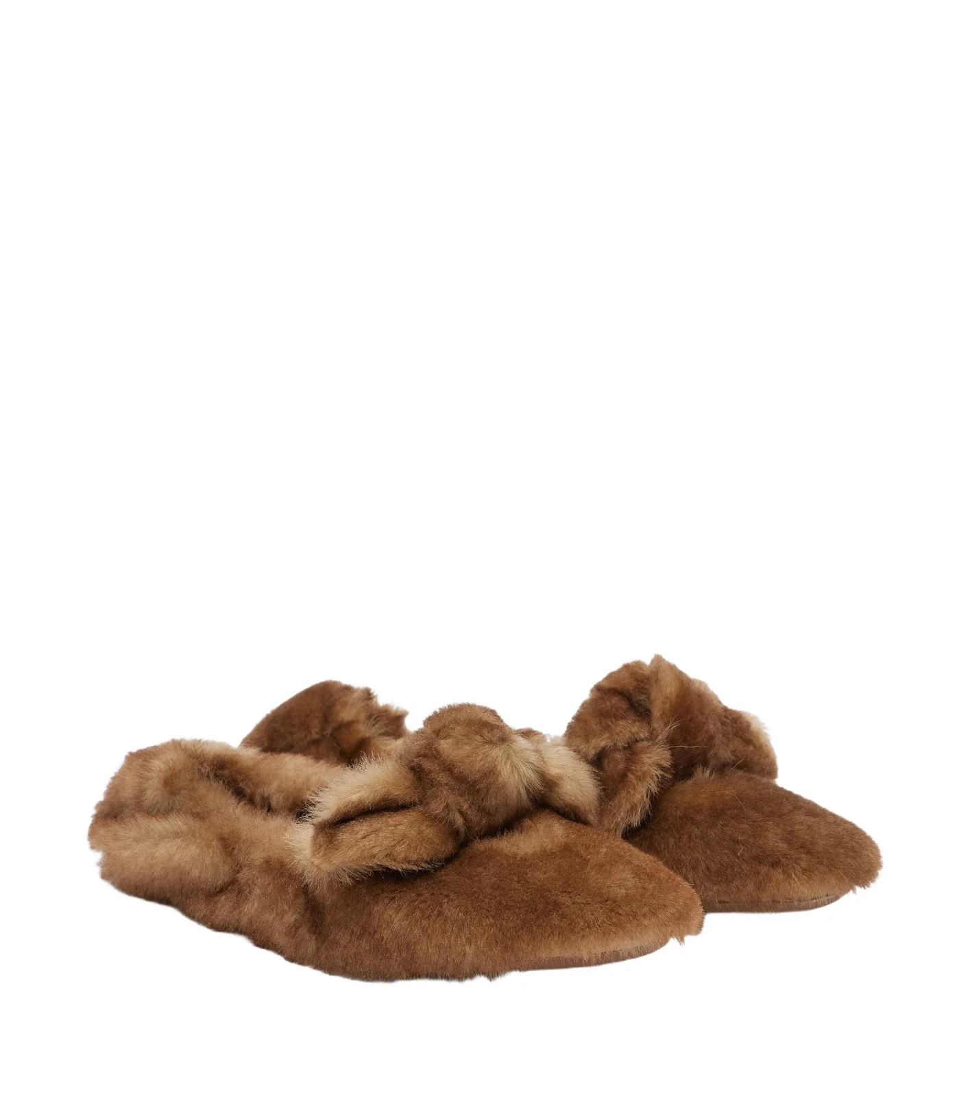 Zimmermann Carousel shearling ballet flats