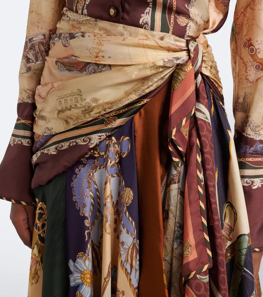 Zimmermann Valiant draped printed silk maxi skirt | Thumbnail 2