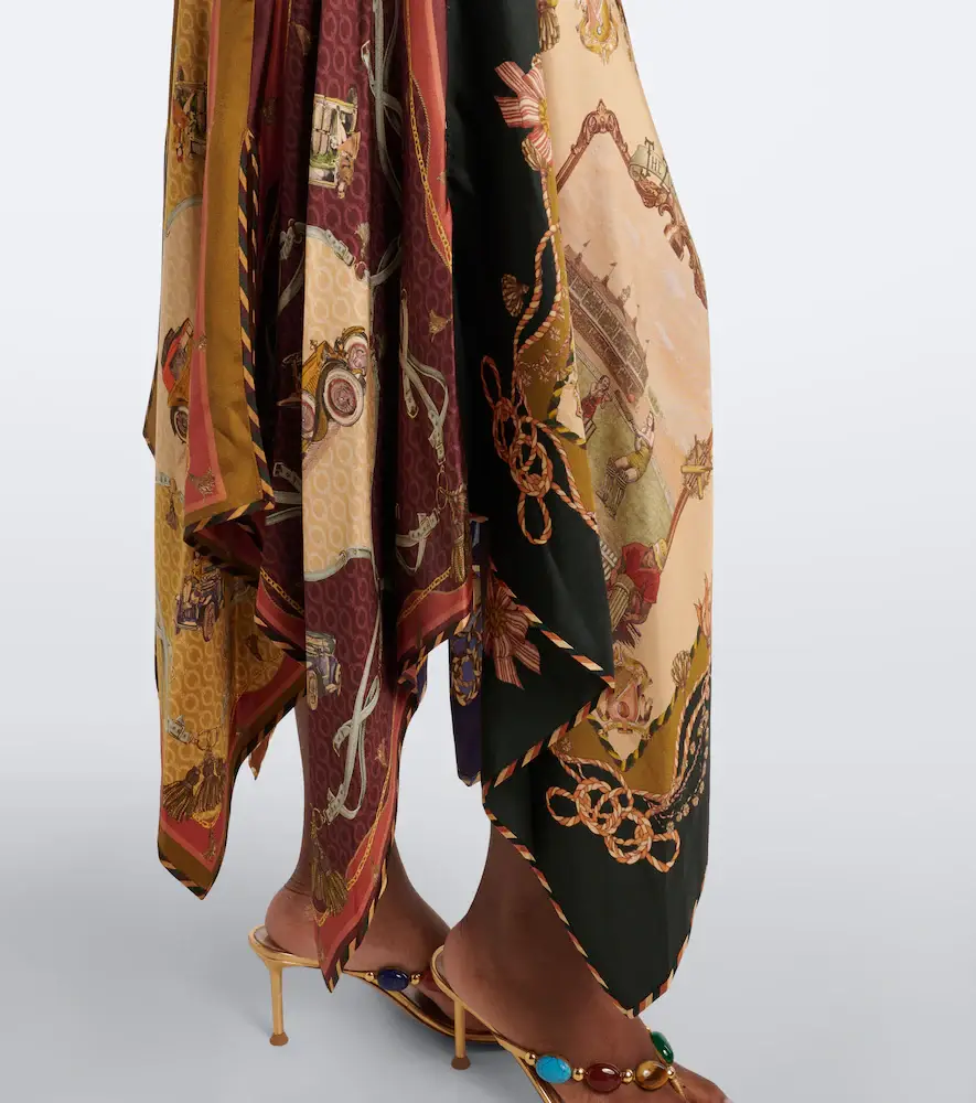 Zimmermann Valiant draped printed silk maxi skirt | Thumbnail 5