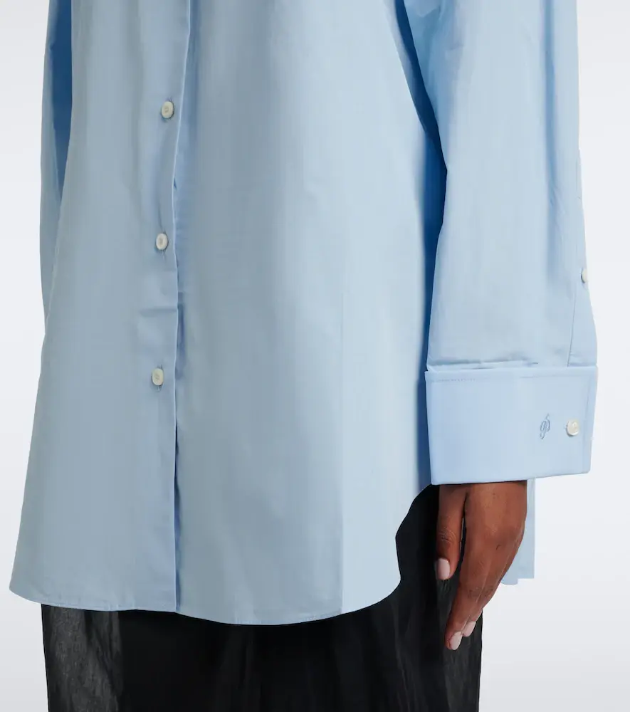 Prada Oversized cotton poplin shirt | Thumbnail 6