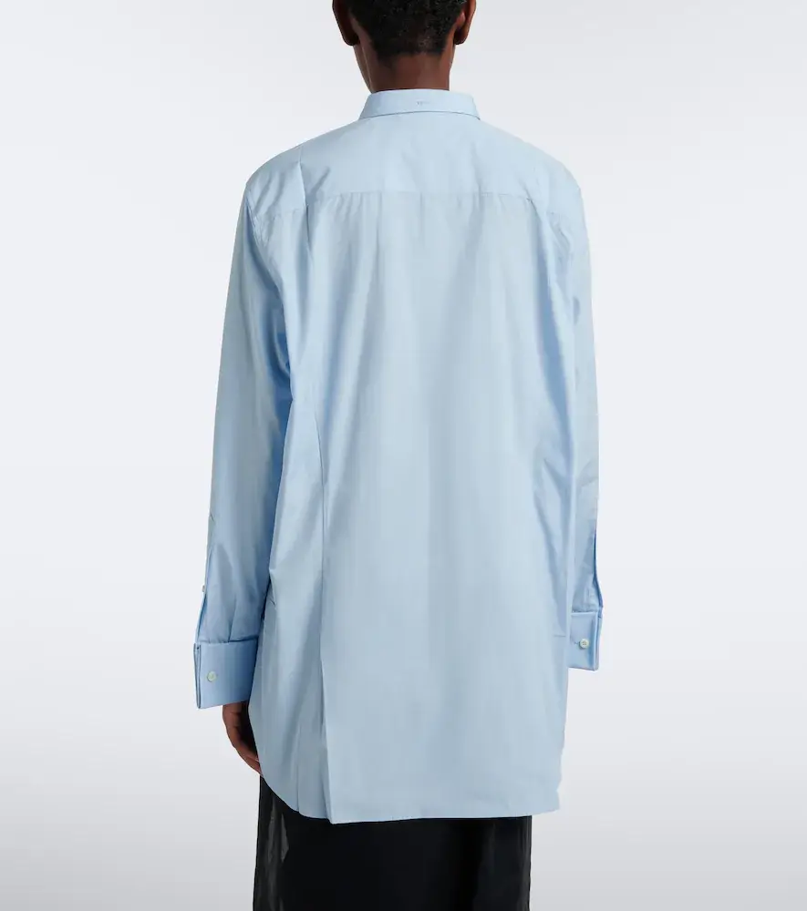 Prada Oversized cotton poplin shirt | Thumbnail 7