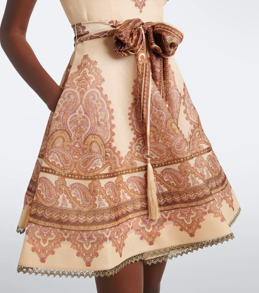 Zimmermann Ascent paisley linen and silk minidress | Thumbnail 2