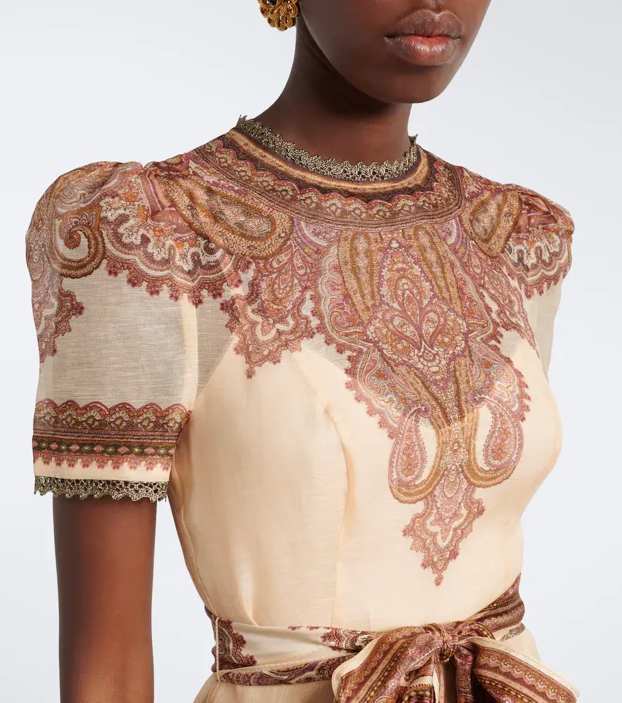 Zimmermann Ascent paisley linen and silk minidress | Thumbnail 4
