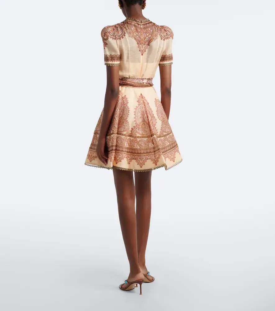Zimmermann Ascent paisley linen and silk minidress | Thumbnail 5