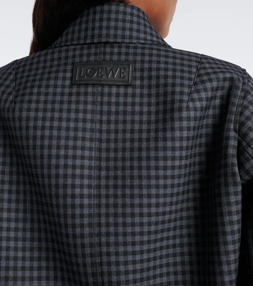 Loewe Gingham wool-blend blouson jacket | Thumbnail 6 Loewe Gingham wool-blend blouson jacket | Thumbnail 6