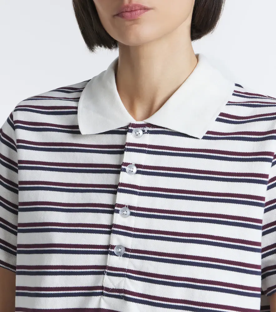 The Upside Sophie Cropped striped piqué polo shirt | Thumbnail 2 The Upside Sophie Cropped striped piqué polo shirt | Thumbnail 2