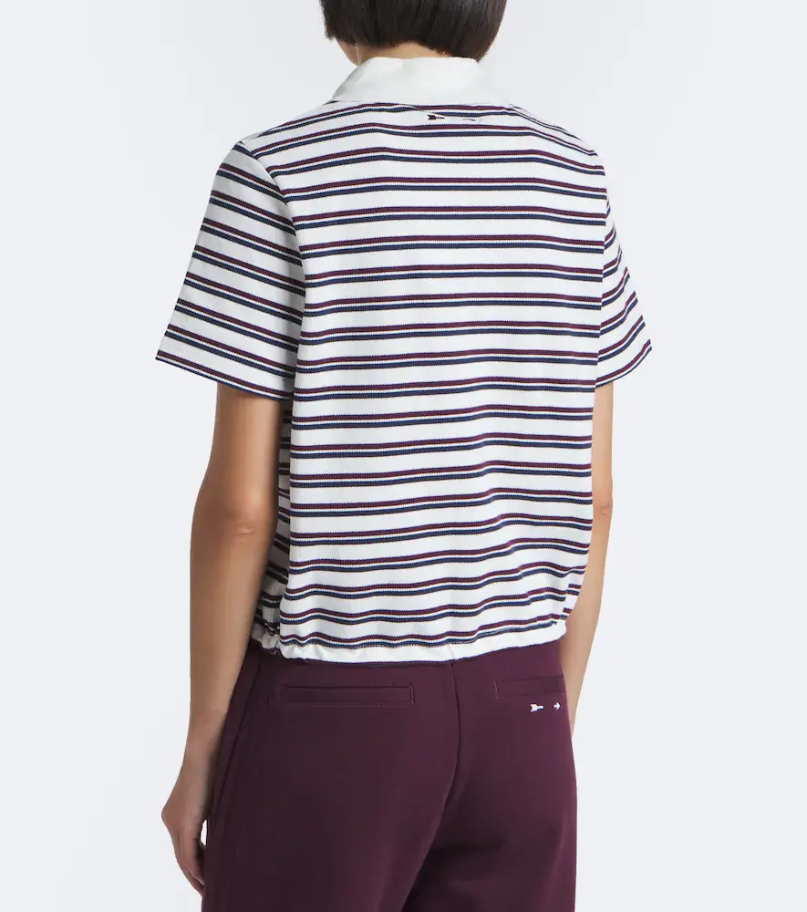 The Upside Sophie Cropped striped piqué polo shirt | Thumbnail 4 The Upside Sophie Cropped striped piqué polo shirt | Thumbnail 4