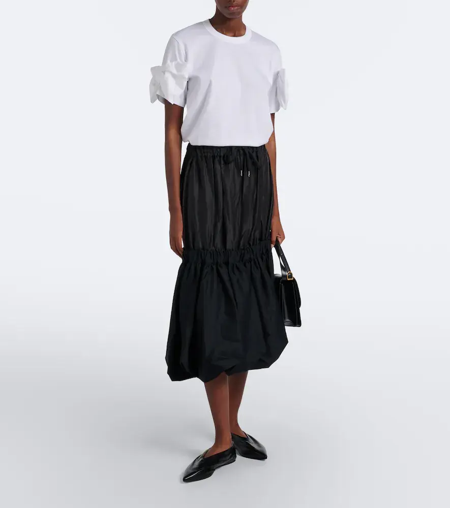 NOIR KEI NINOMIYA Bow-detail cotton jersey T-shirt | Thumbnail 2 NOIR KEI NINOMIYA Bow-detail cotton jersey T-shirt | Thumbnail 2