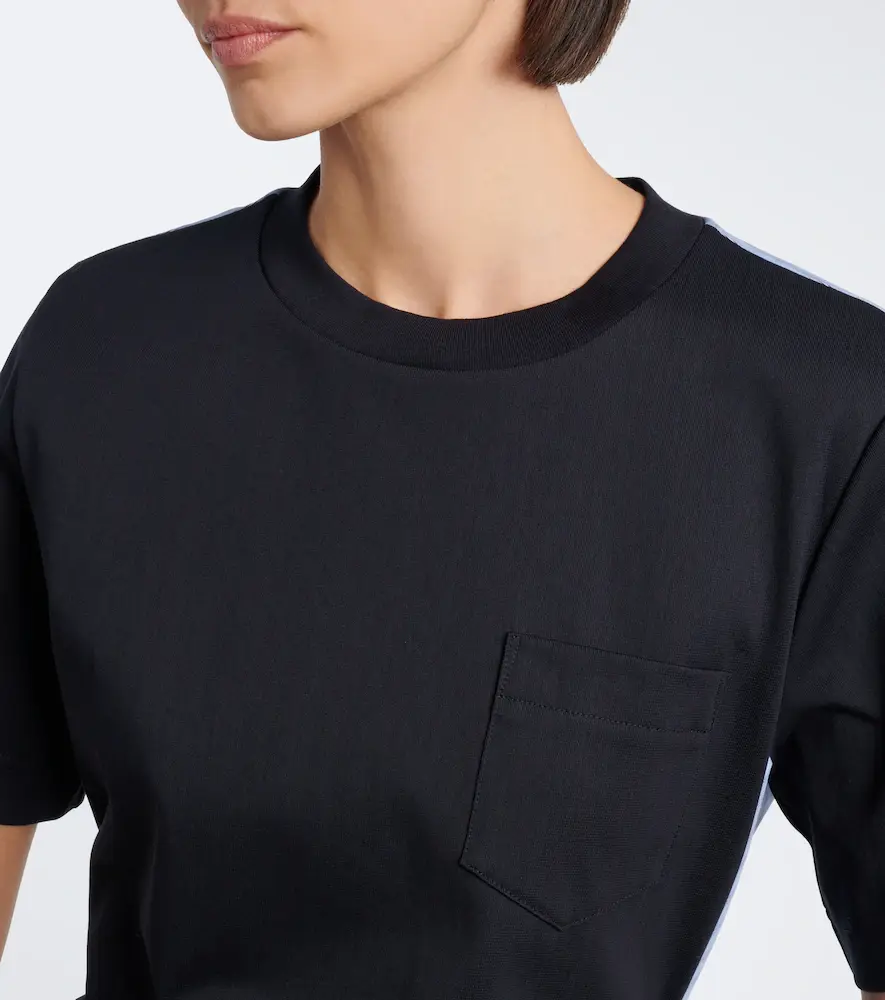Sacai Layered cotton jersey and poplin top | Thumbnail 2 Sacai Layered cotton jersey and poplin top | Thumbnail 2