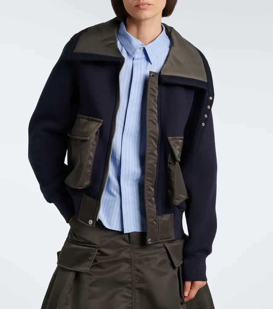 Sacai Cotton-blend blouson jacket | Thumbnail 5 Sacai Cotton-blend blouson jacket | Thumbnail 5