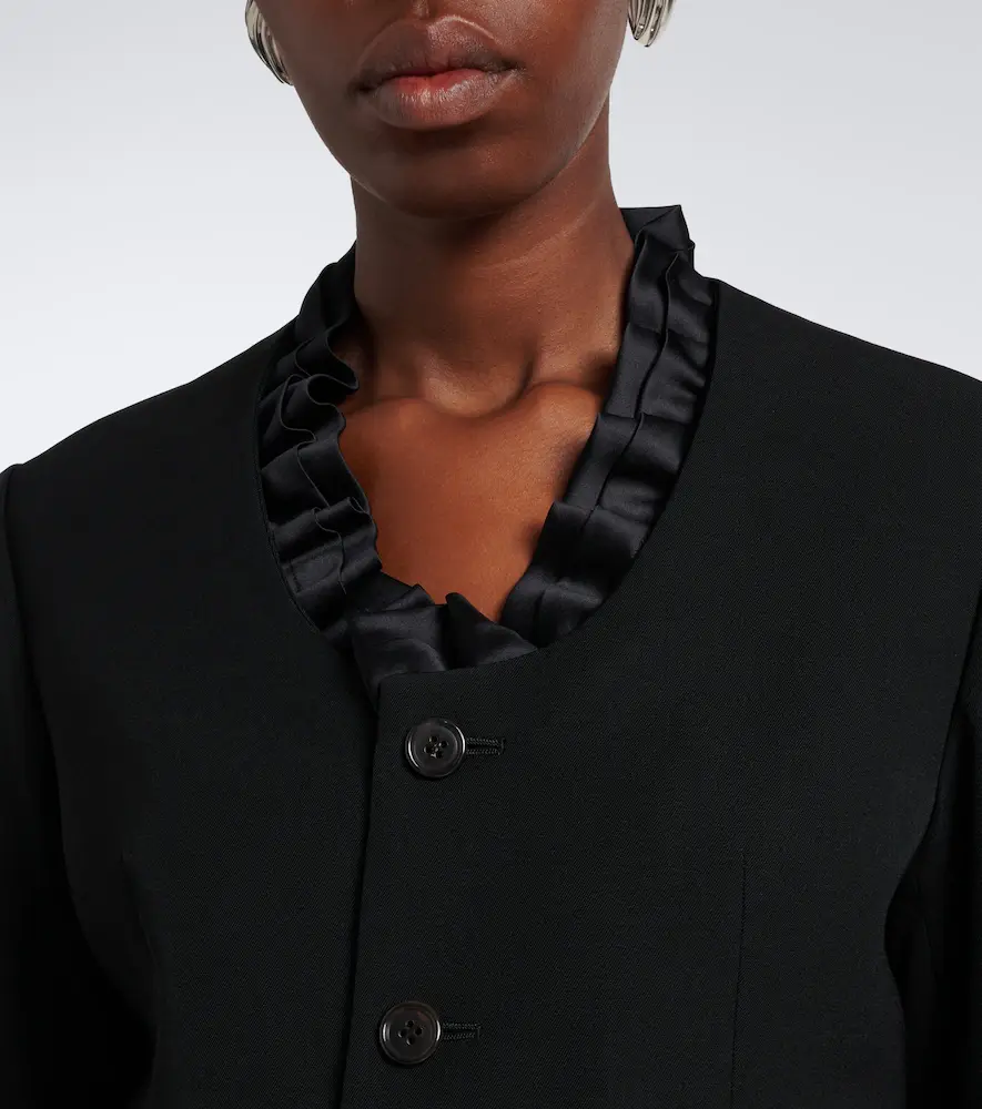 NOIR KEI NINOMIYA Ruffled peplum wool jacket | Thumbnail 2 NOIR KEI NINOMIYA Ruffled peplum wool jacket | Thumbnail 2