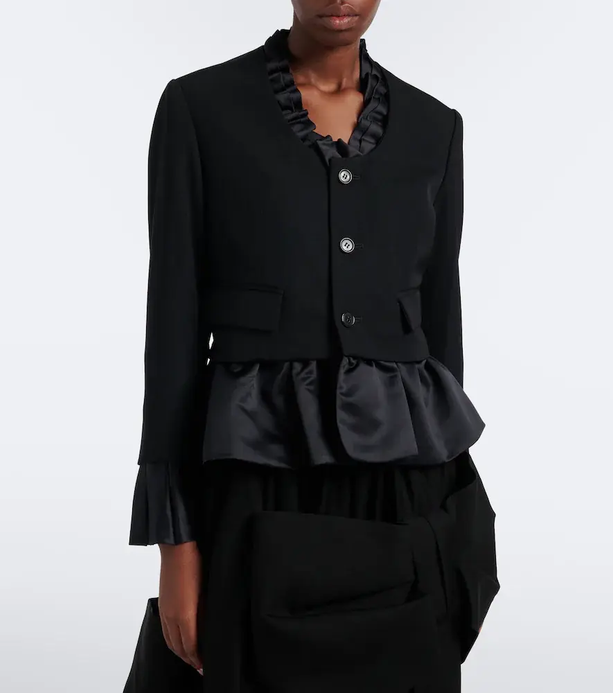 NOIR KEI NINOMIYA Ruffled peplum wool jacket | Thumbnail 3 NOIR KEI NINOMIYA Ruffled peplum wool jacket | Thumbnail 3