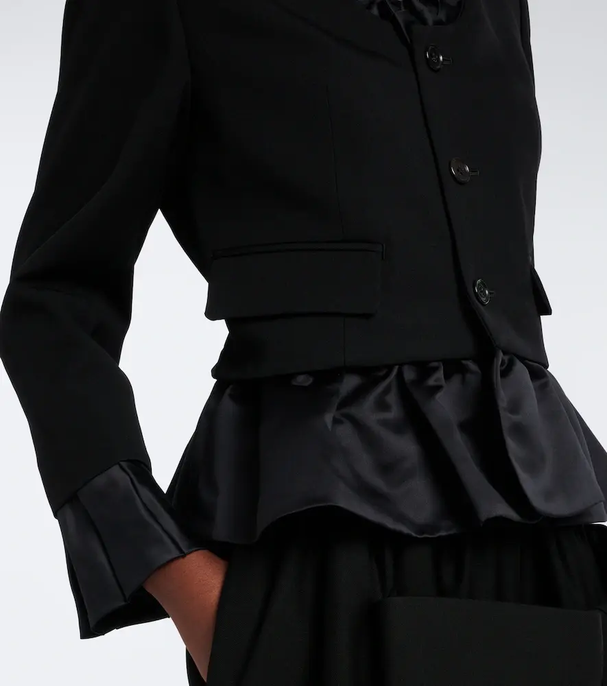 NOIR KEI NINOMIYA Ruffled peplum wool jacket | Thumbnail 4 NOIR KEI NINOMIYA Ruffled peplum wool jacket | Thumbnail 4