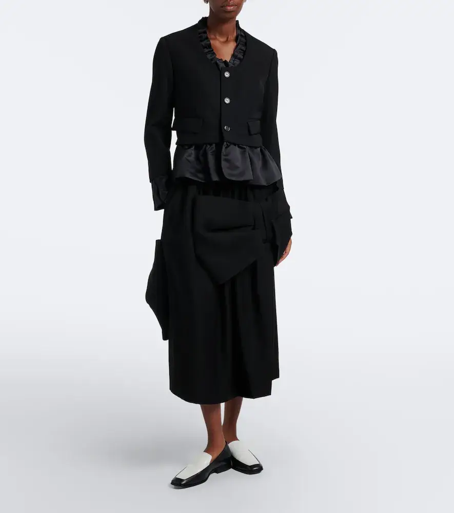 NOIR KEI NINOMIYA Ruffled peplum wool jacket | Thumbnail 6 NOIR KEI NINOMIYA Ruffled peplum wool jacket | Thumbnail 6