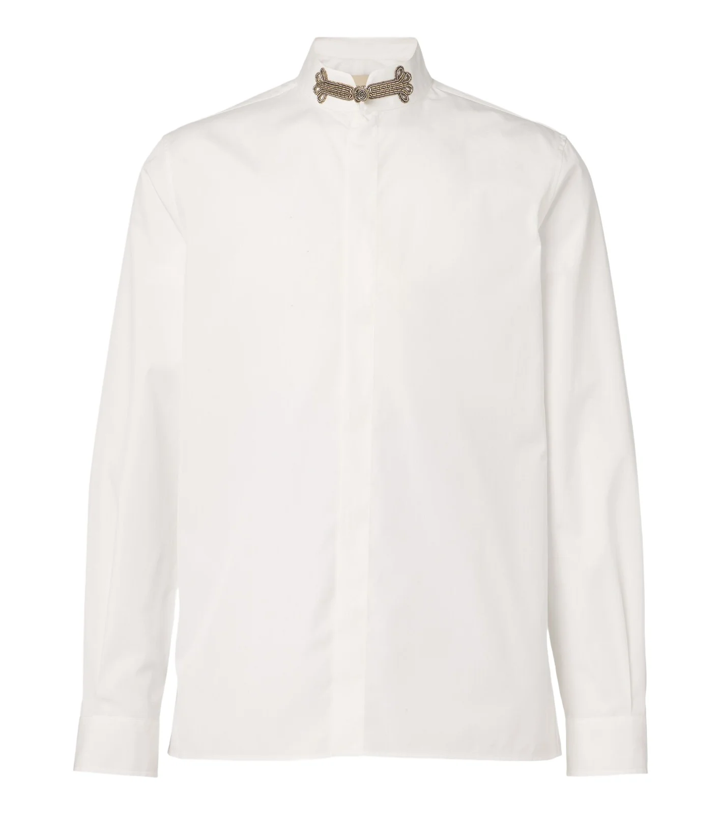 Valentino Garavani Embellished cotton poplin shirt