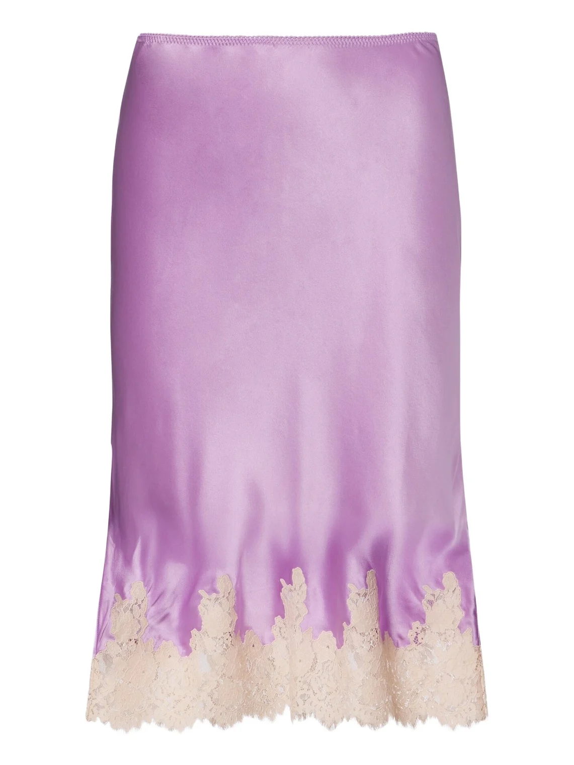 DÔEN Dôen Elowette lace-trimmed silk slip skirt
