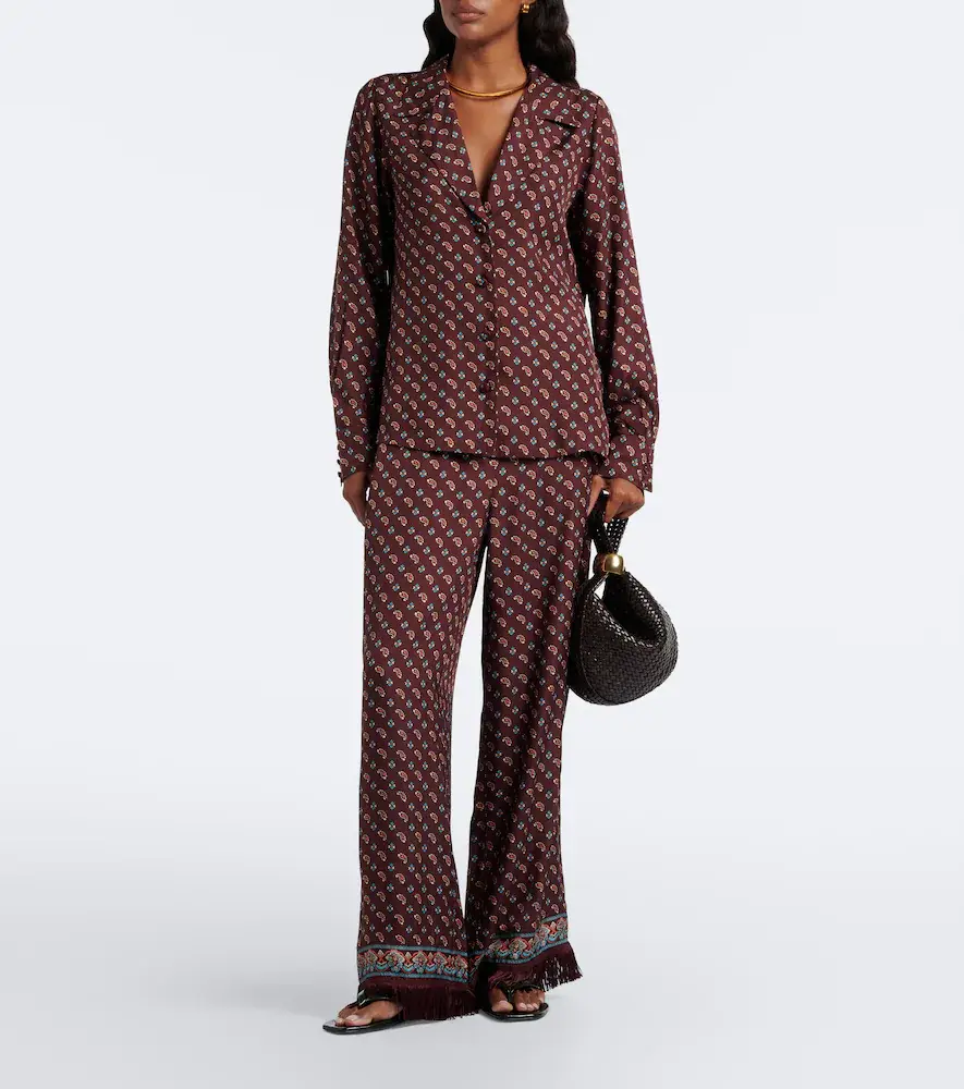 DÔEN Dôen Lavona fringed silk-blend wide-leg pants | Thumbnail 5 DÔEN Dôen Lavona fringed silk-blend wide-leg pants | Thumbnail 5