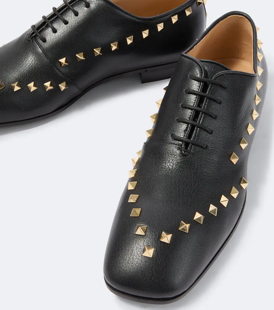 Valentino Garavani Rockstud leather Oxford shoes | Thumbnail 3