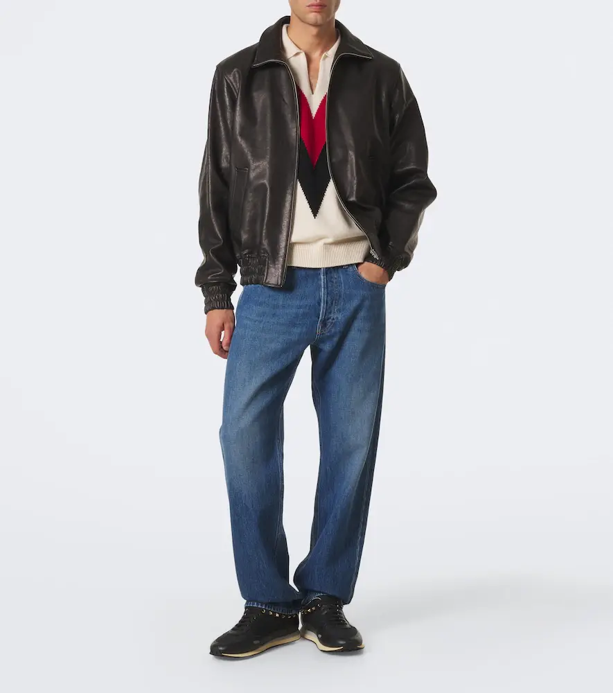 Valentino Garavani Stud Up leather-trimmed sneakers | Thumbnail 7