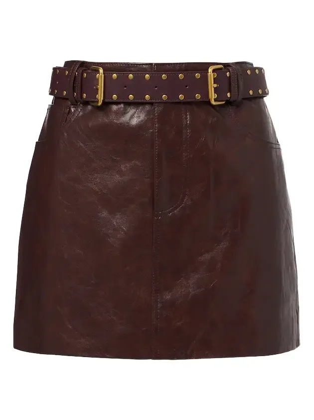 Belted miniskirt Belted miniskirt