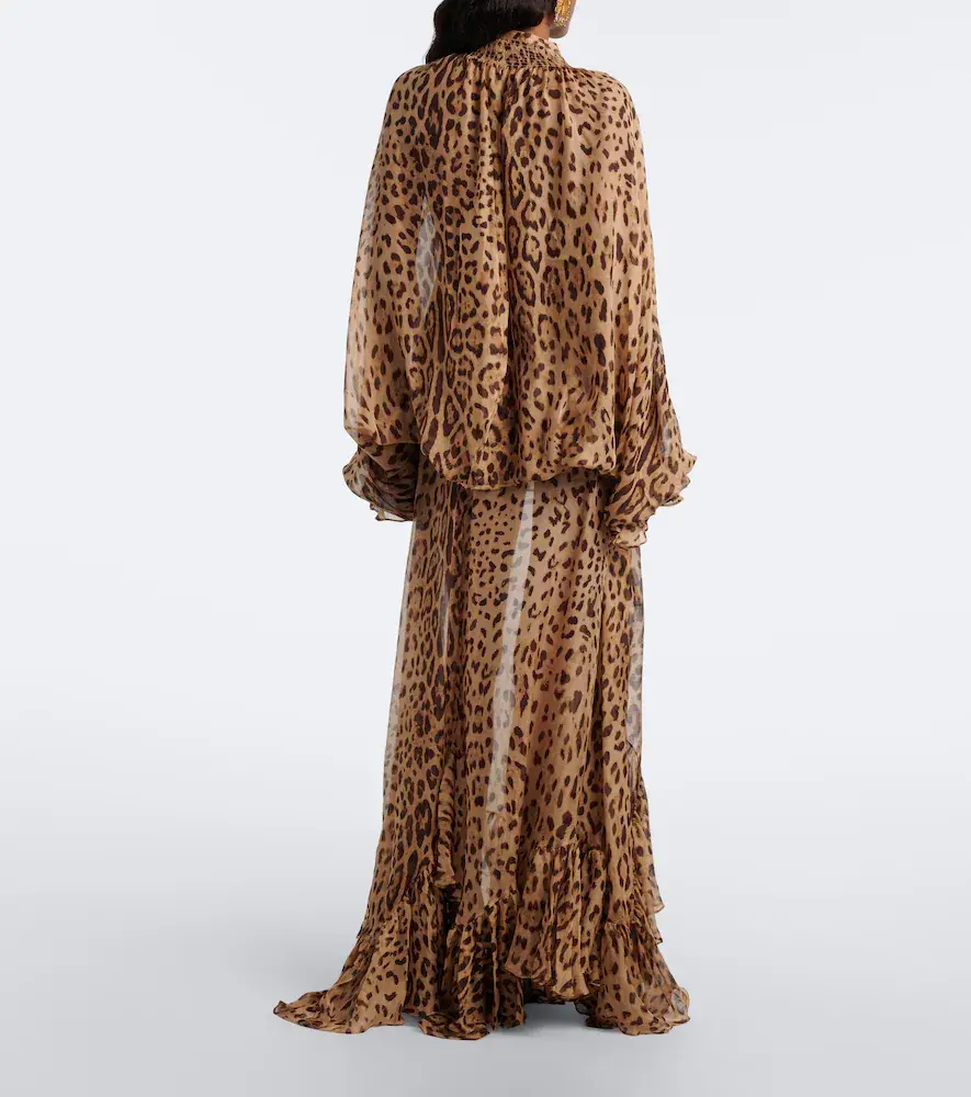 Xu Zhi Leopard-print ruffed silk maxi skirt | Thumbnail 2 Xu Zhi Leopard-print ruffed silk maxi skirt | Thumbnail 2