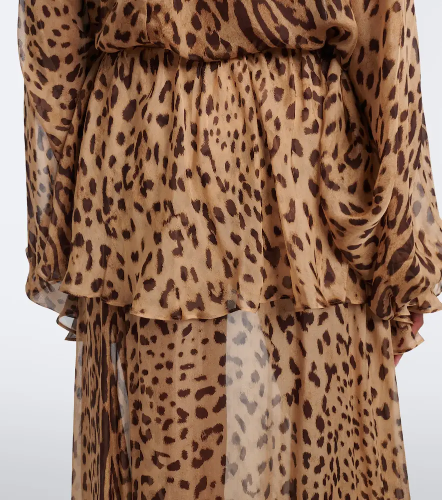 Xu Zhi Leopard-print ruffed silk maxi skirt | Thumbnail 5 Xu Zhi Leopard-print ruffed silk maxi skirt | Thumbnail 5