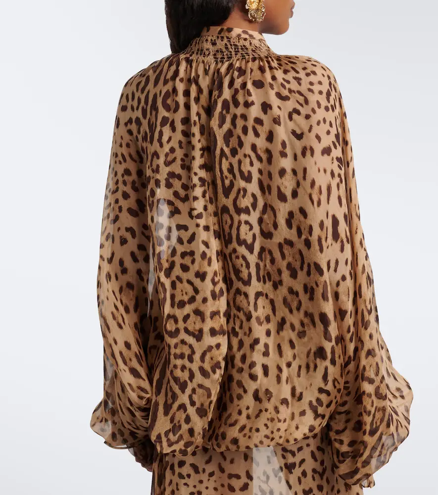 Xu Zhi Leopard-print silk blouse | Thumbnail 2