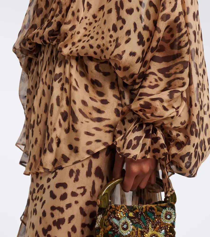 Xu Zhi Leopard-print silk blouse | Thumbnail 3