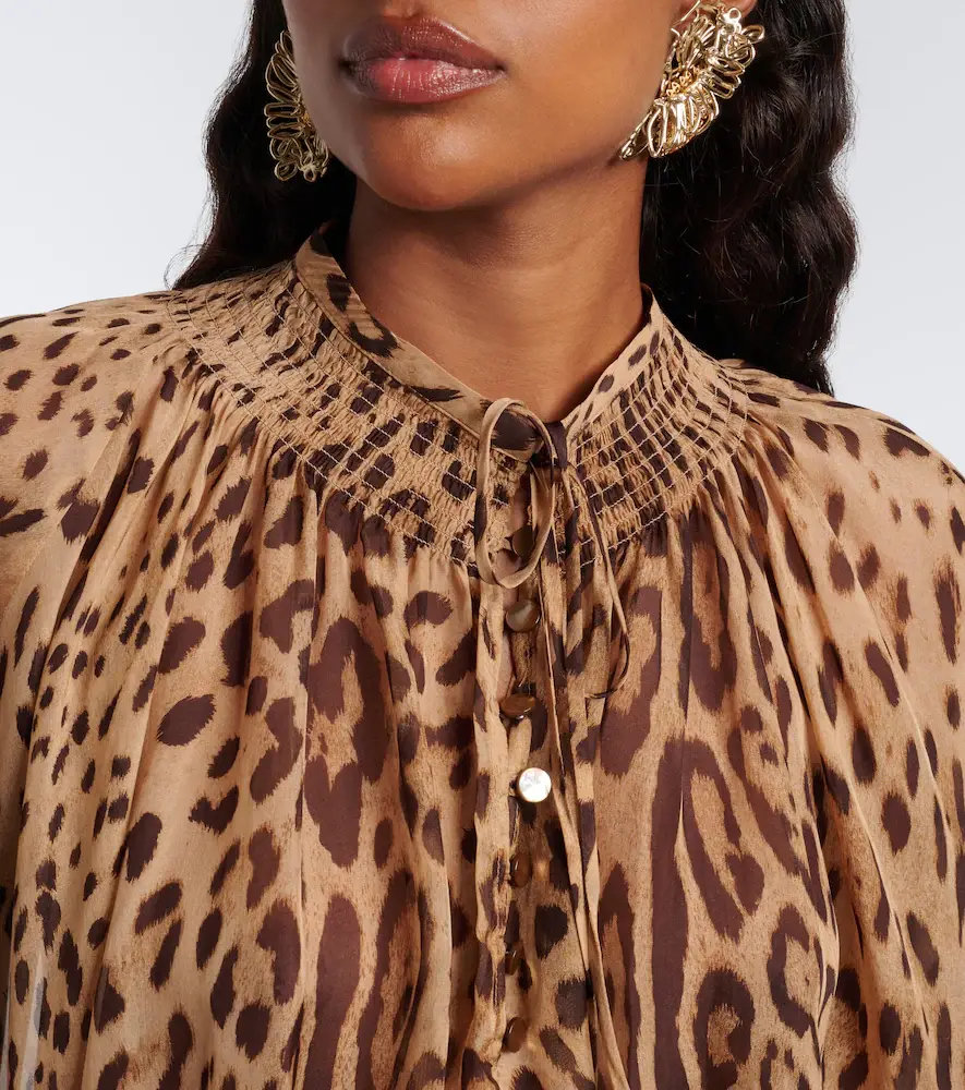 Xu Zhi Leopard-print silk blouse | Thumbnail 4