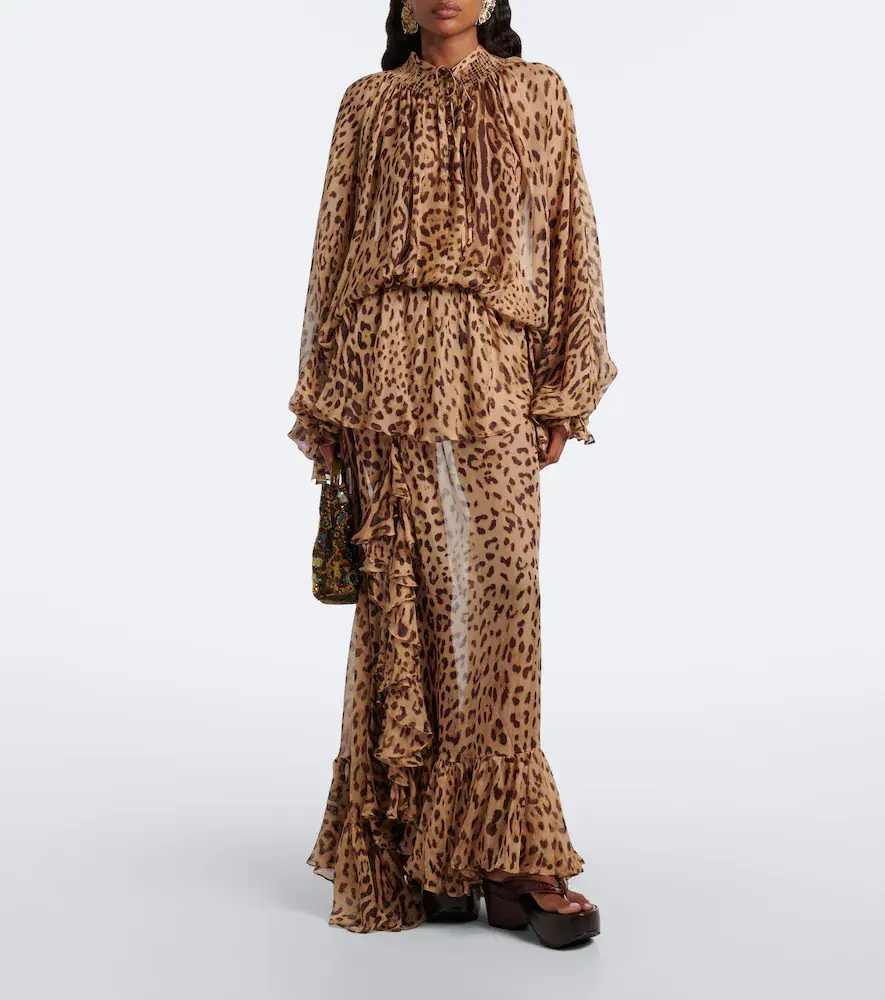 Xu Zhi Leopard-print silk blouse | Thumbnail 5