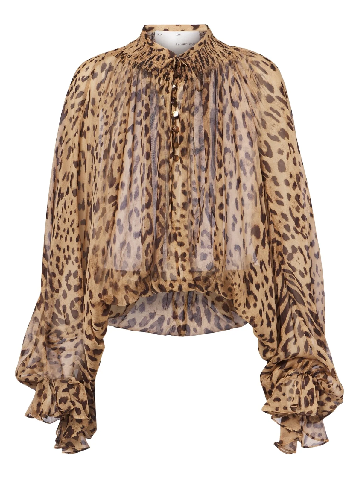 Leopard-print silk blouse Leopard-print silk blouse