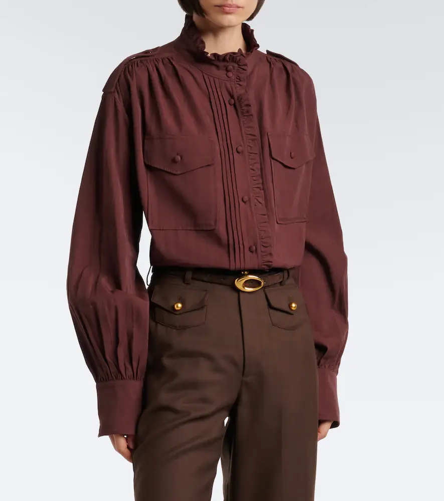 Xu Zhi Ruffled oversized blouse | Thumbnail 4 Xu Zhi Ruffled oversized blouse | Thumbnail 4