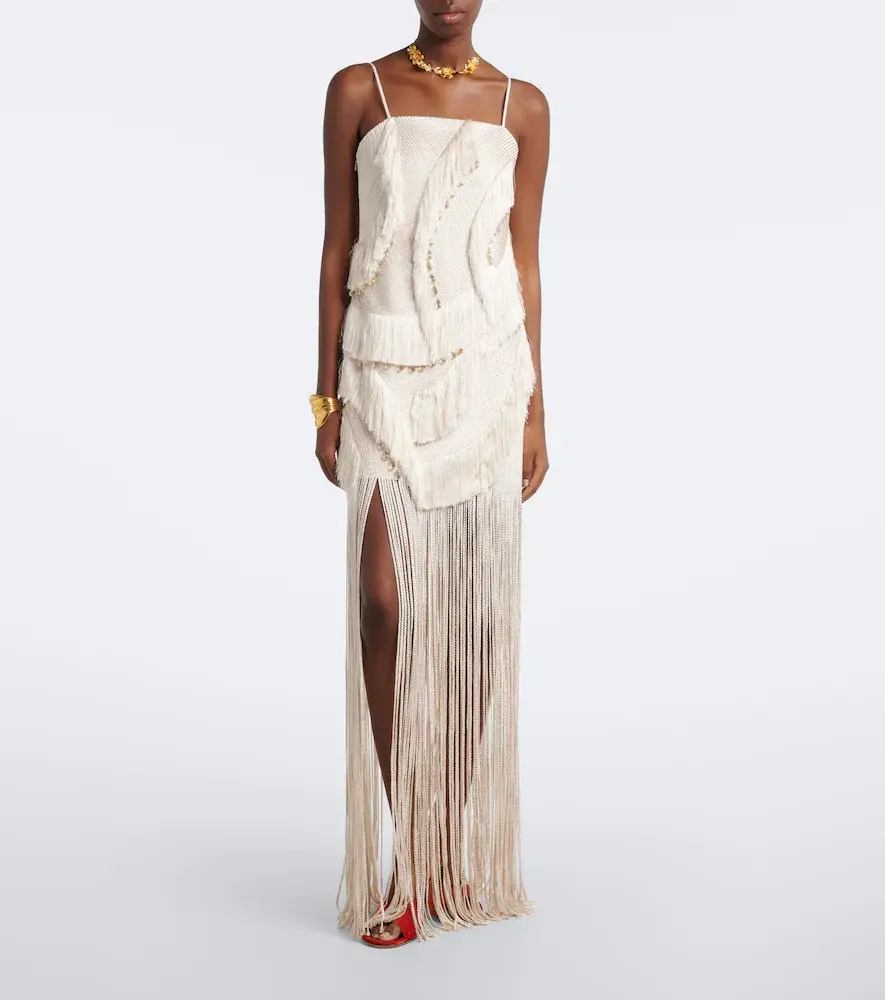 Xu Zhi Embellished fringed minidress | Thumbnail 4 Xu Zhi Embellished fringed minidress | Thumbnail 4