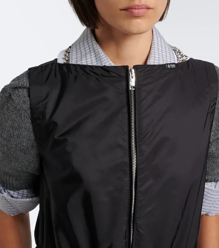 Prada Re-Nylon zip-up minidress | Thumbnail 3