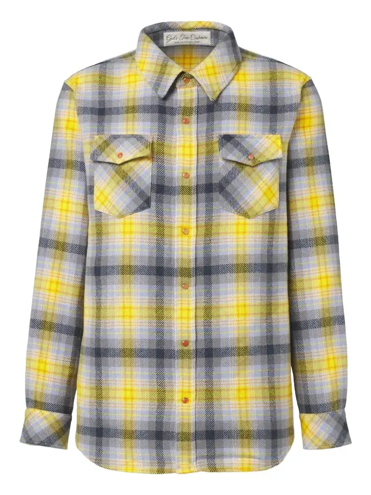 Alchemy cashmere shirt with carnelians