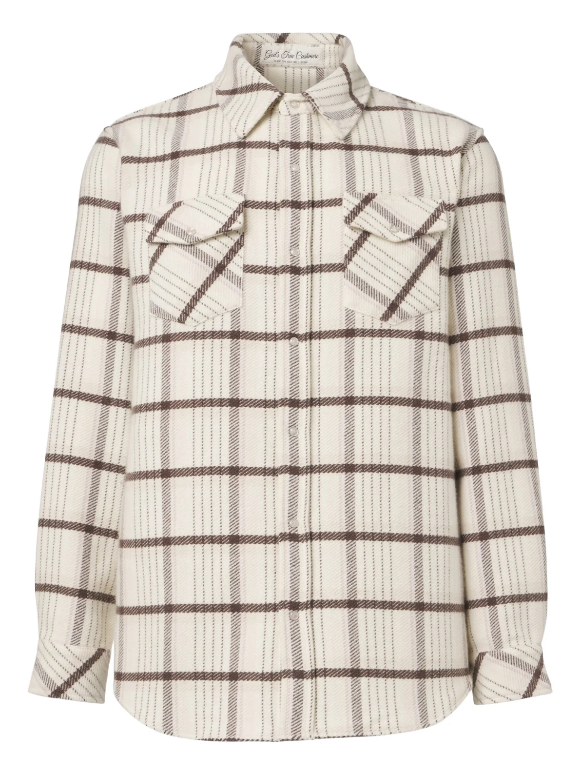 God’s True Cashmere Expedition cashmere shirt with rose quartz