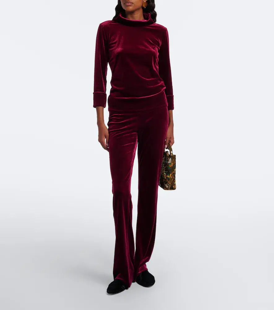 Dorothee Schumacher Velvet flared pants | Thumbnail 3 Dorothee Schumacher Velvet flared pants | Thumbnail 3