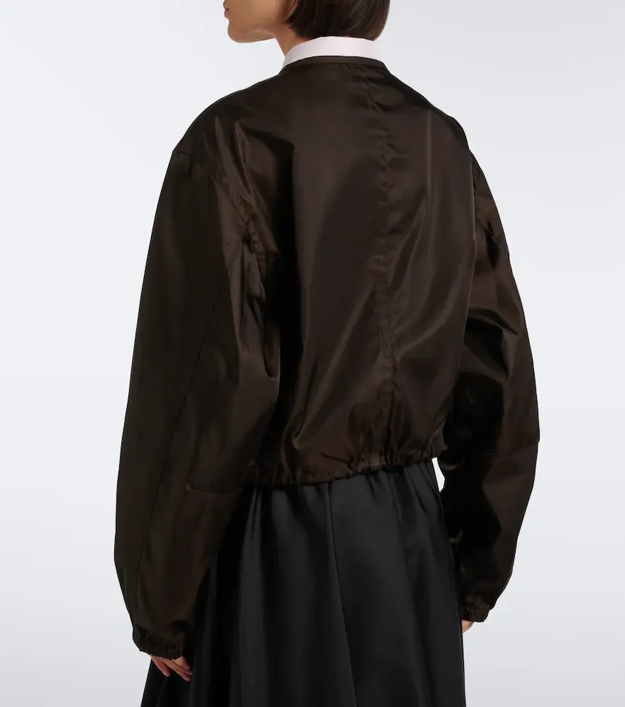 Prada Re-Nylon cropped jacket | Thumbnail 5 Prada Re-Nylon cropped jacket | Thumbnail 5