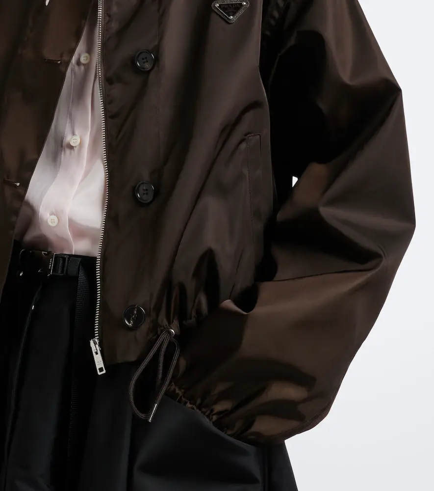 Prada Re-Nylon cropped jacket | Thumbnail 6 Prada Re-Nylon cropped jacket | Thumbnail 6