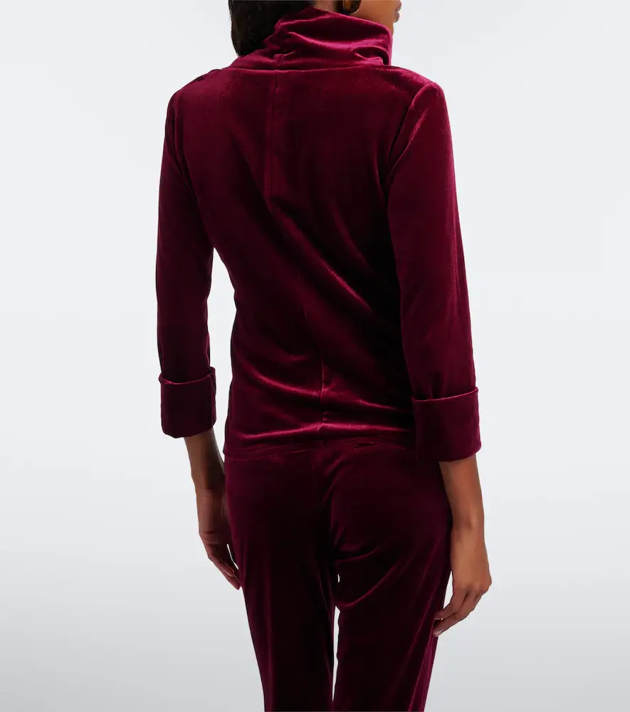 Dorothee Schumacher Velvet high-neck top | Thumbnail 3 Dorothee Schumacher Velvet high-neck top | Thumbnail 3