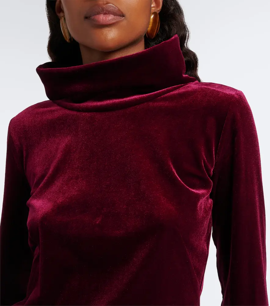 Dorothee Schumacher Velvet high-neck top | Thumbnail 4 Dorothee Schumacher Velvet high-neck top | Thumbnail 4