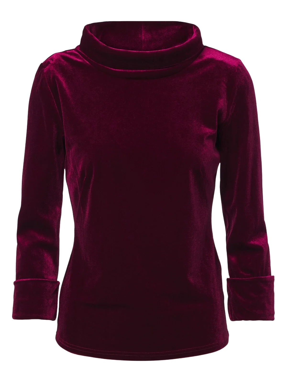 Velvet high-neck top Velvet high-neck top