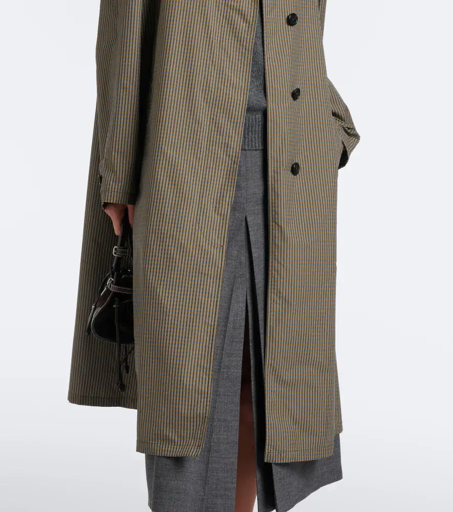 Prada Checked technical trench coat | Thumbnail 6 Prada Checked technical trench coat | Thumbnail 6