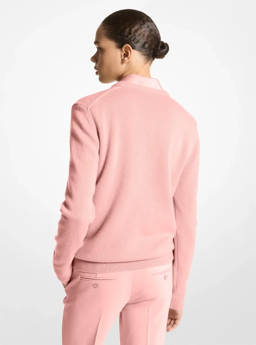 Michael Kors Collection Cashmere Sweater in Pink | Thumbnail 2 Michael Kors Collection Cashmere Sweater in Pink | Thumbnail 2