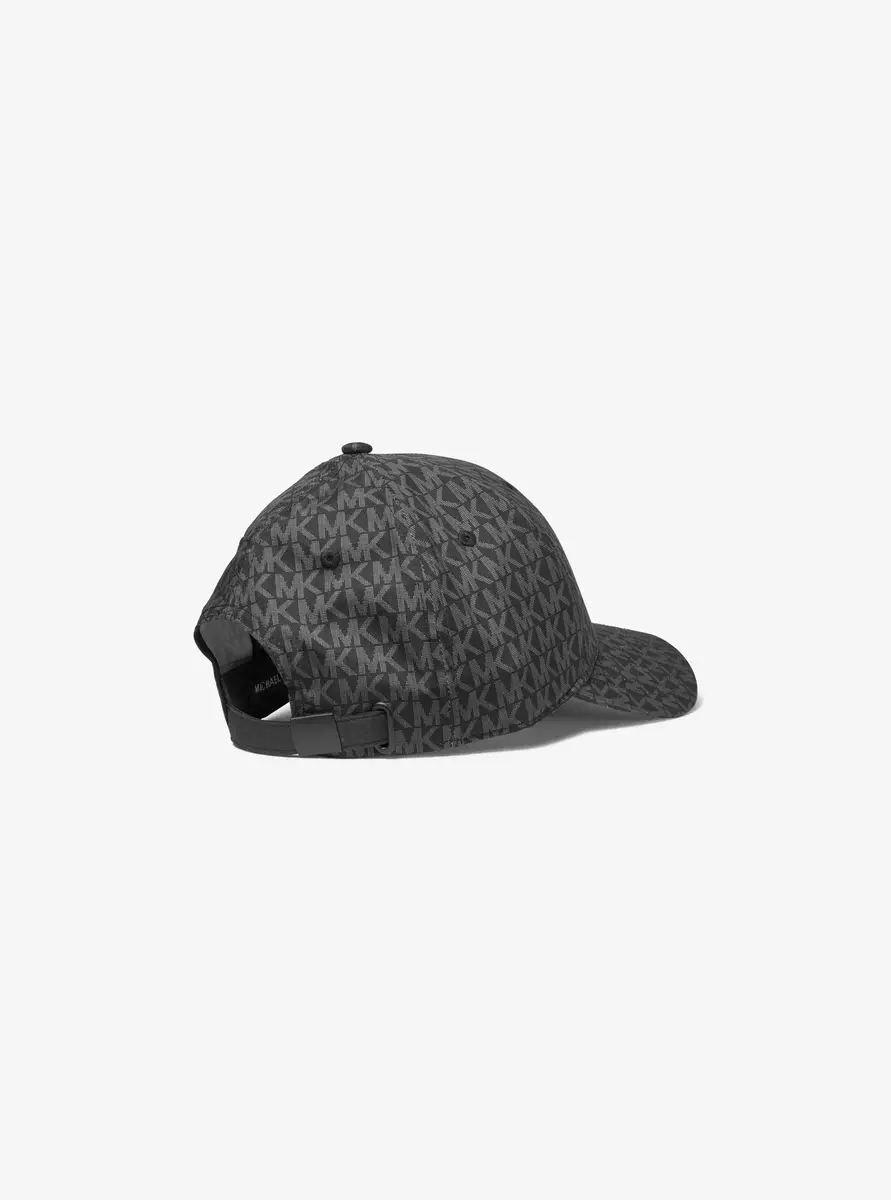 Michael Kors Collection Signature Logo Baseball Hat in Black - One Size by Michael Kors Mens | Thumbnail 2